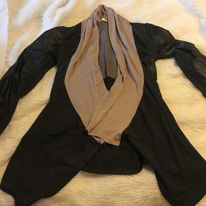 Stitchfix drapey faux leather jacket